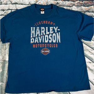 Harley-Davidson Blue Short Sleeve Tee